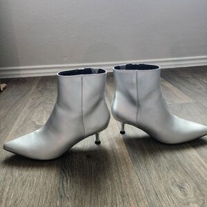 Rachel Zoe metallic boots.
